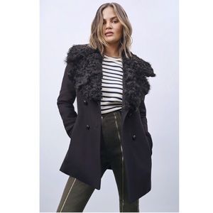 ALC Wilson Pea Coat with Removable Fur.